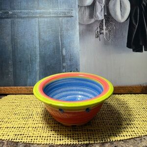 Horizontal Stripey Ceramic Bowl